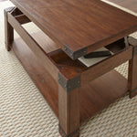 Steve Silver Furniture - ARUSHA COCKTAIL TABLE - Dark Brown Wood - Tables - Additional View 5