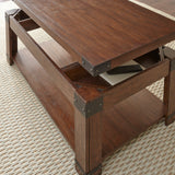 Steve Silver Furniture - ARUSHA COCKTAIL TABLE - Dark Brown Wood - Tables - Additional View 5