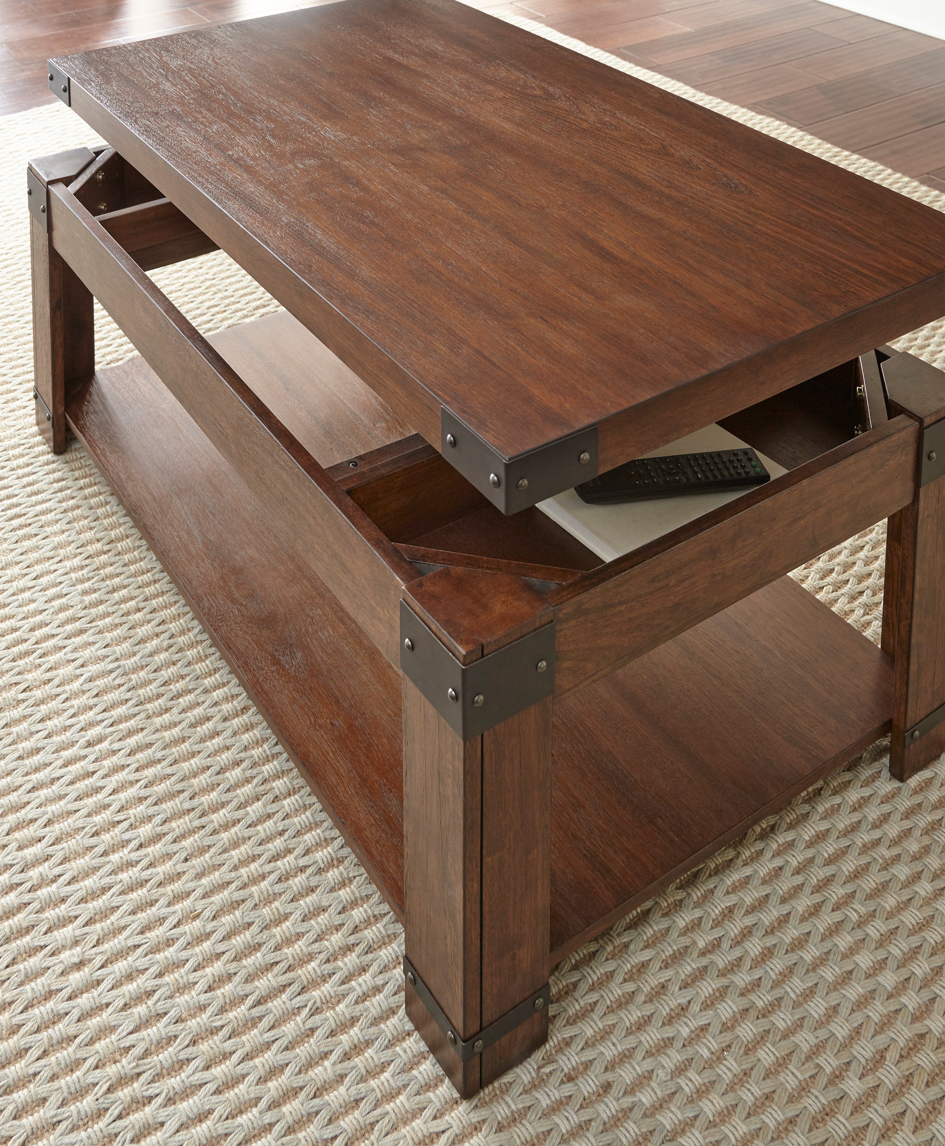 Steve Silver Furniture - ARUSHA COCKTAIL TABLE - Dark Brown Wood - Tables - Additional View 5