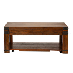 Steve Silver Furniture - ARUSHA COCKTAIL TABLE - Dark Brown Wood - Tables