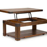 Arusha Lift Top Cocktail Table - Brown