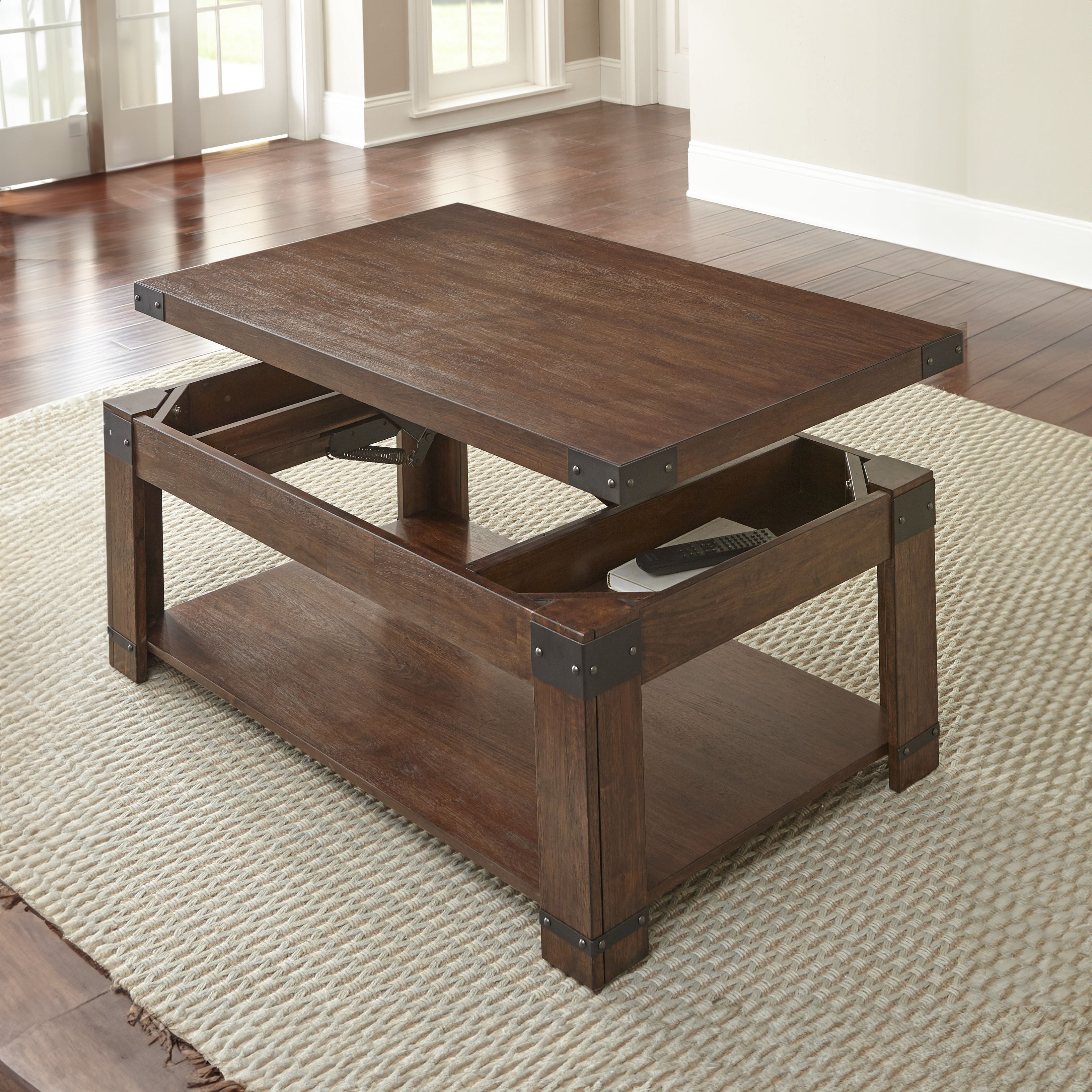 Steve Silver Furniture - ARUSHA COCKTAIL TABLE - Dark Brown Wood 