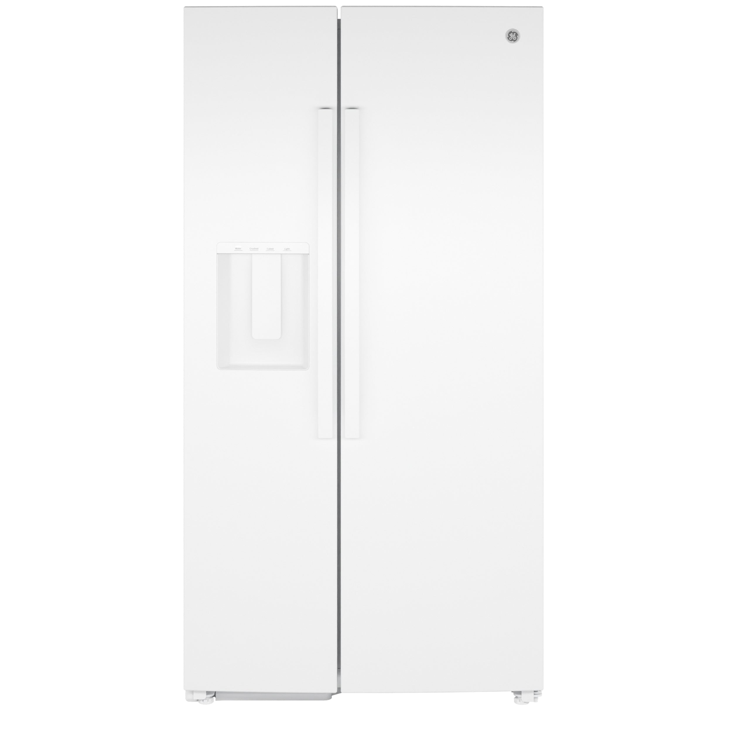 GE WHITE 28CU SIDE BY SIDE REFRIGERATOR WITH DISPENSER - Refrigerators - Additional View 29