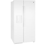 GE WHITE 28CU SIDE BY SIDE REFRIGERATOR WITH DISPENSER - Refrigerators - Additional View 30