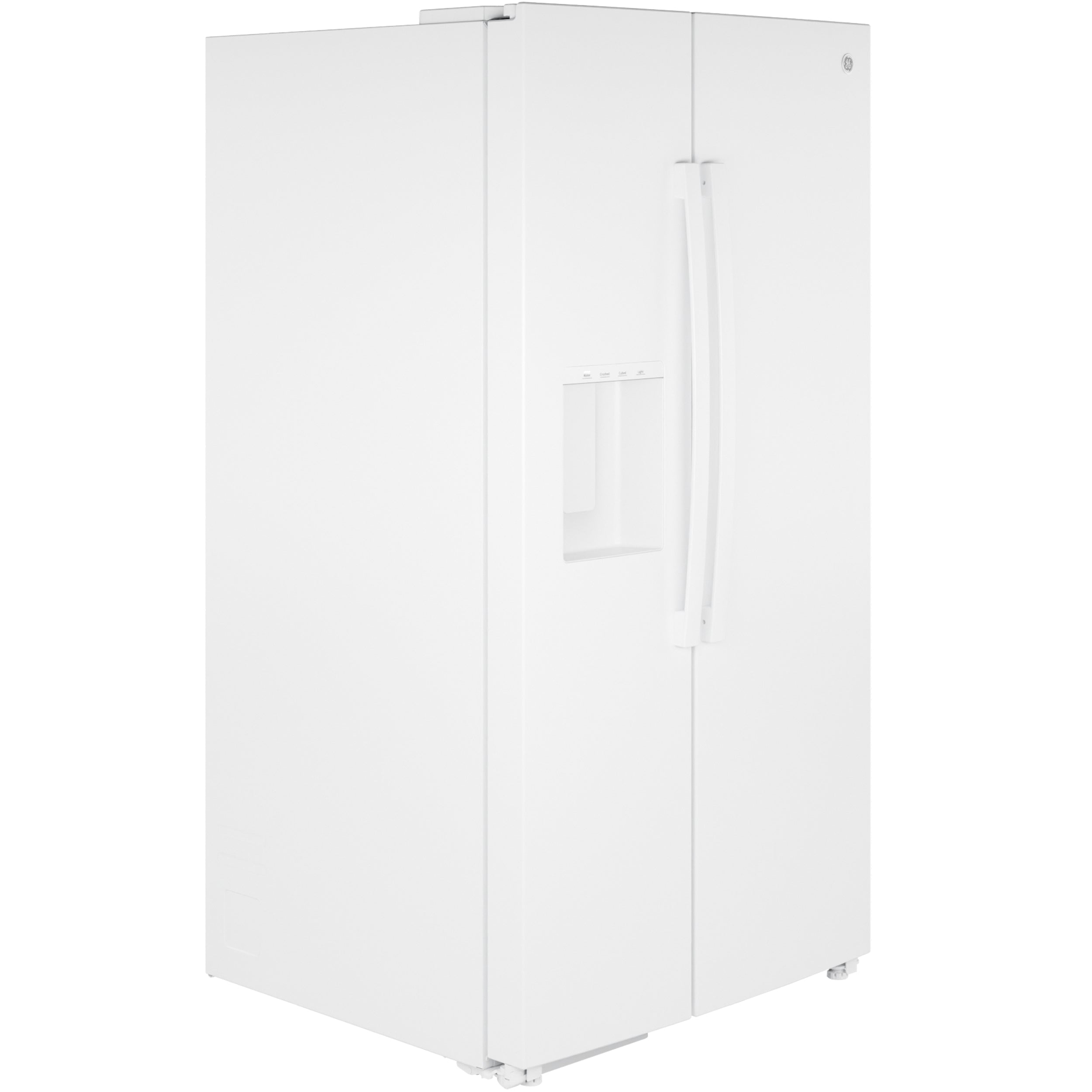 GE WHITE 28CU SIDE BY SIDE REFRIGERATOR WITH DISPENSER - Refrigerators - Additional View 32