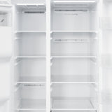 GE WHITE 28CU SIDE BY SIDE REFRIGERATOR WITH DISPENSER - Refrigerators - Additional View 7