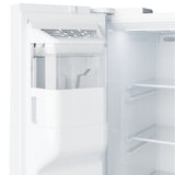 GE WHITE 28CU SIDE BY SIDE REFRIGERATOR WITH DISPENSER - Refrigerators - Additional View 8