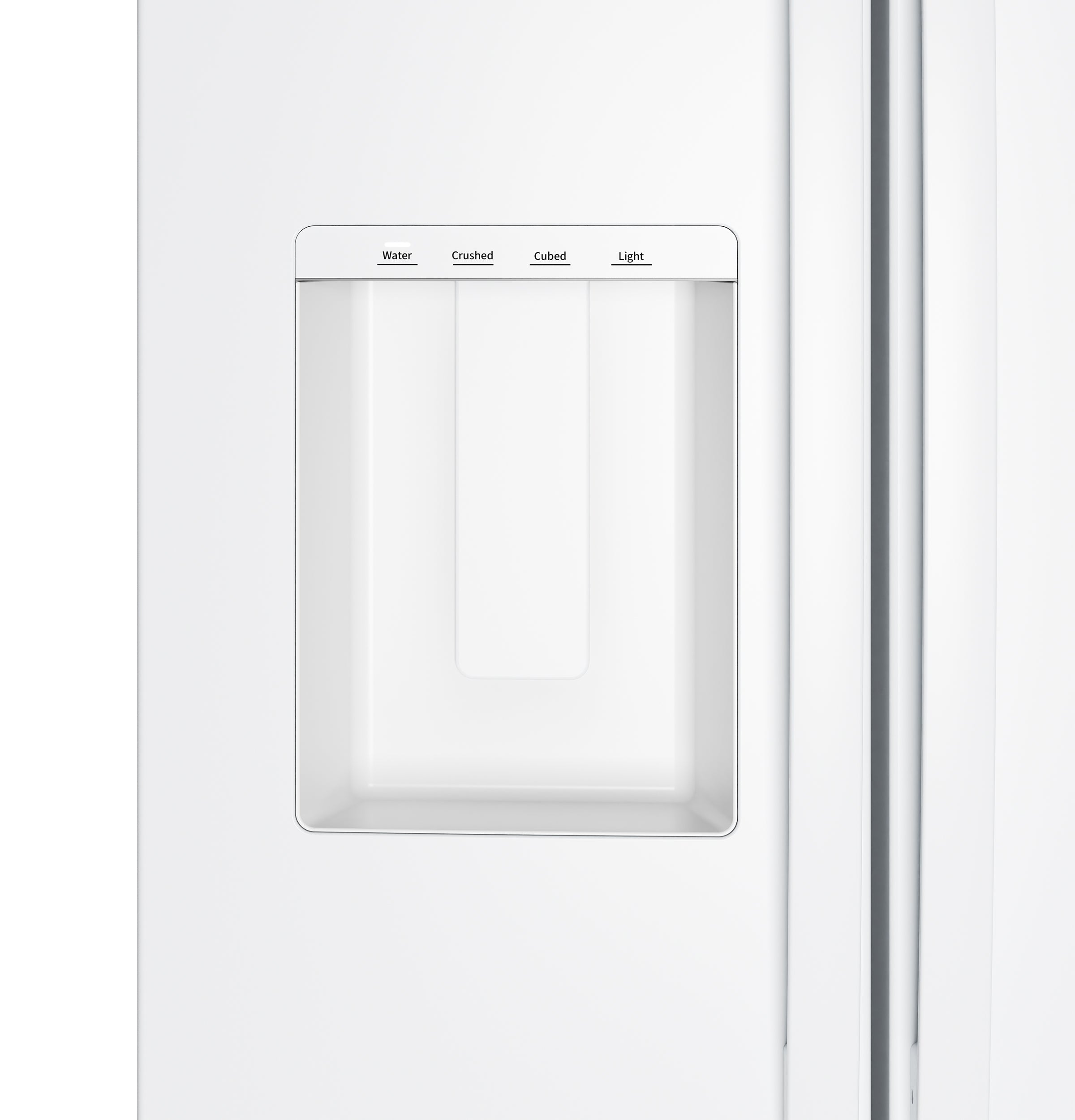GE WHITE 28CU SIDE BY SIDE REFRIGERATOR WITH DISPENSER - Refrigerators - Additional View 10