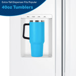GE WHITE 28CU SIDE BY SIDE REFRIGERATOR WITH DISPENSER - Refrigerators - Additional View 11