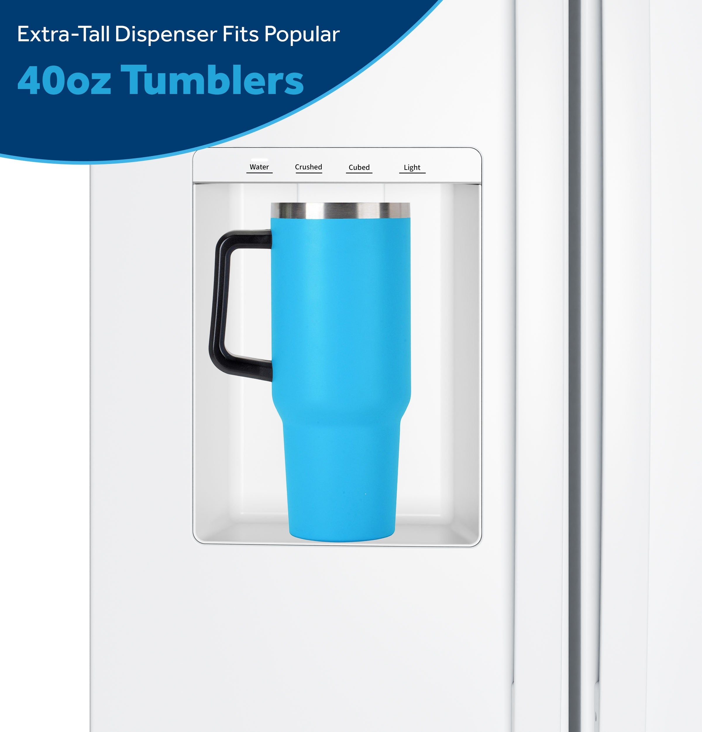 GE WHITE 28CU SIDE BY SIDE REFRIGERATOR WITH DISPENSER - Refrigerators - Additional View 11