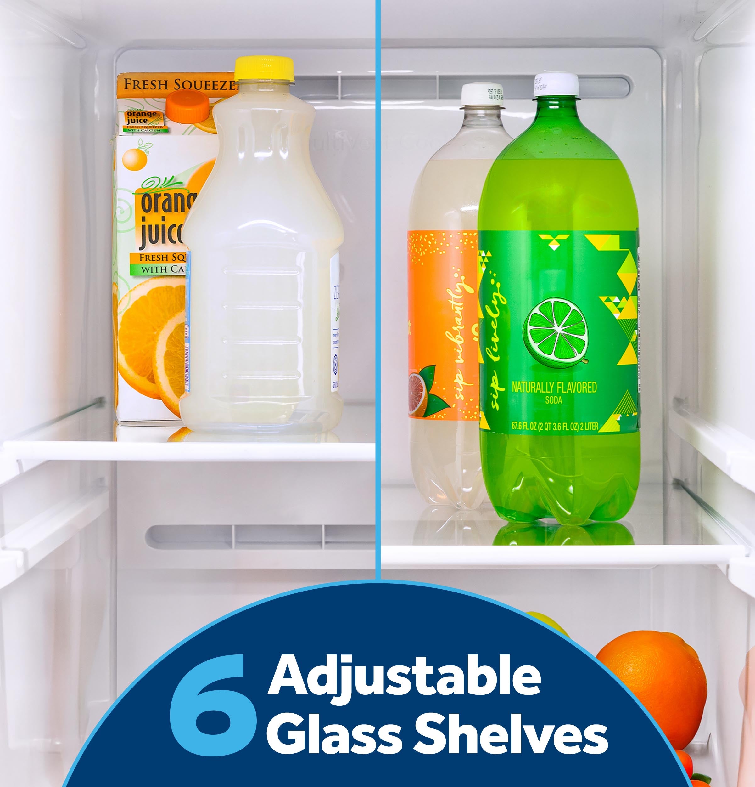 GE WHITE 28CU SIDE BY SIDE REFRIGERATOR WITH DISPENSER - Refrigerators - Additional View 14
