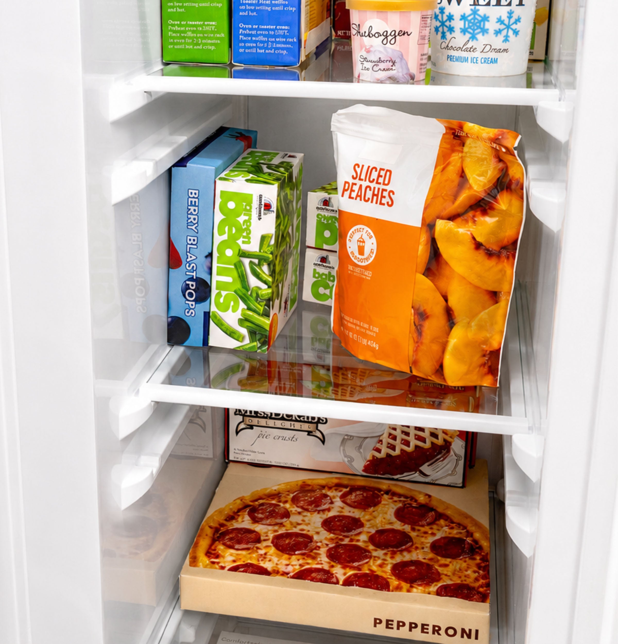 GE WHITE 28CU SIDE BY SIDE REFRIGERATOR WITH DISPENSER - Refrigerators - Additional View 21
