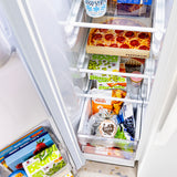 GE WHITE 28CU SIDE BY SIDE REFRIGERATOR WITH DISPENSER - Refrigerators - Additional View 22