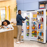 GE WHITE 28CU SIDE BY SIDE REFRIGERATOR WITH DISPENSER - Refrigerators - Additional View 26