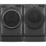 GE CARBON GRAPHITE FRONT LOAD 5CU STEAM WASHER - Black - Washers - Additional View 6