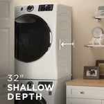 GE CARBON GRAPHITE FRONT LOAD 5CU STEAM WASHER - Black - Washers - Additional View 12