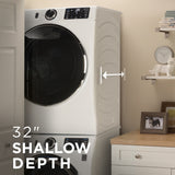 GE CARBON GRAPHITE FRONT LOAD 5CU STEAM WASHER - Black - Washers - Additional View 12
