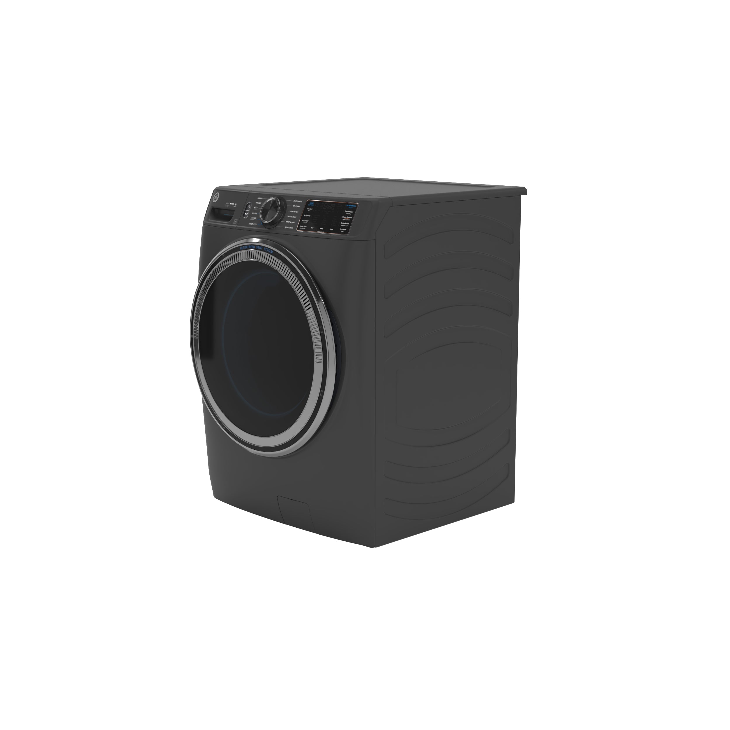 GE CARBON GRAPHITE FRONT LOAD 5CU STEAM WASHER - Black - Washers - Additional View 26