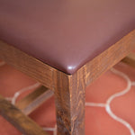 International Furniture Direct - Jefferson Side Chair - Dark Brown Wood|Faux Leather - Chairs - Additional View 3
