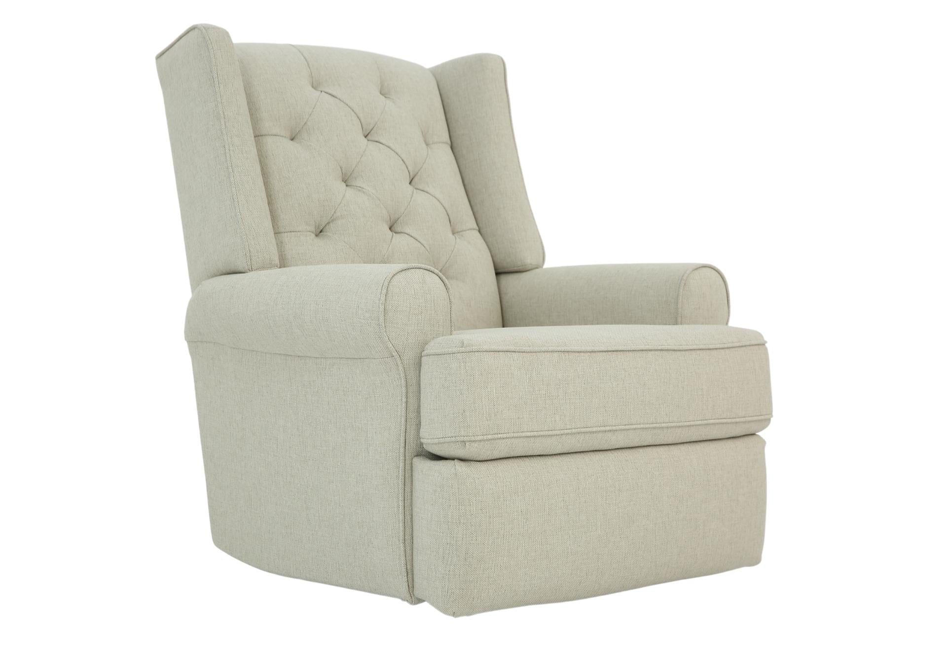 KENDRA BEIGE SWIVEL GLIDER RECLINER - Additional View 1