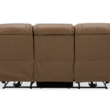 Boston Leather Power Sofa With Drop Down Table - Sand - Additional View 3