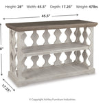 Ashley Furniture - HAVALANCE CONSOLE SOFA TABLE - Dark Gray - Tables - Additional View 3