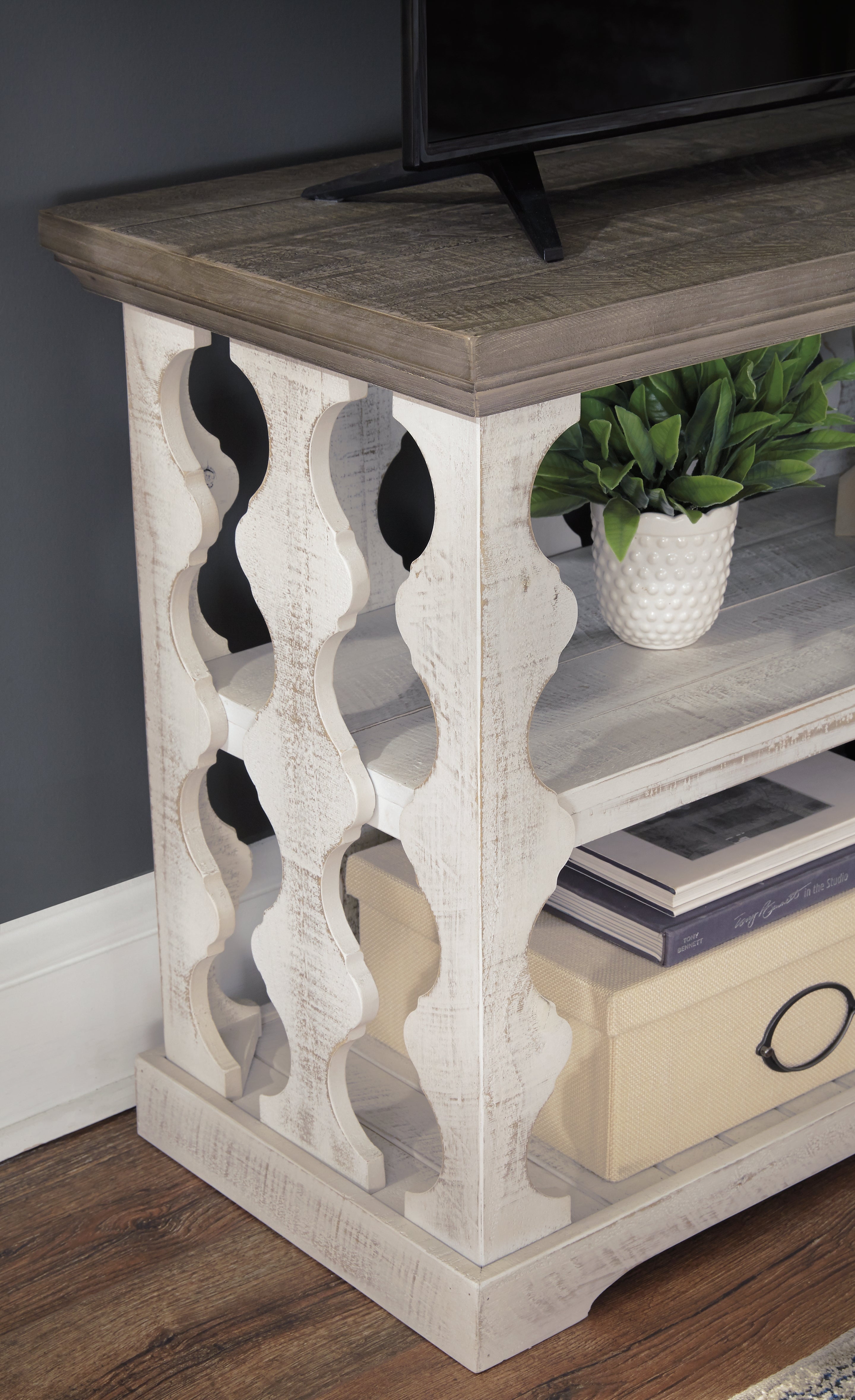 Ashley Furniture - HAVALANCE CONSOLE SOFA TABLE - Dark Gray - Tables - Additional View 5
