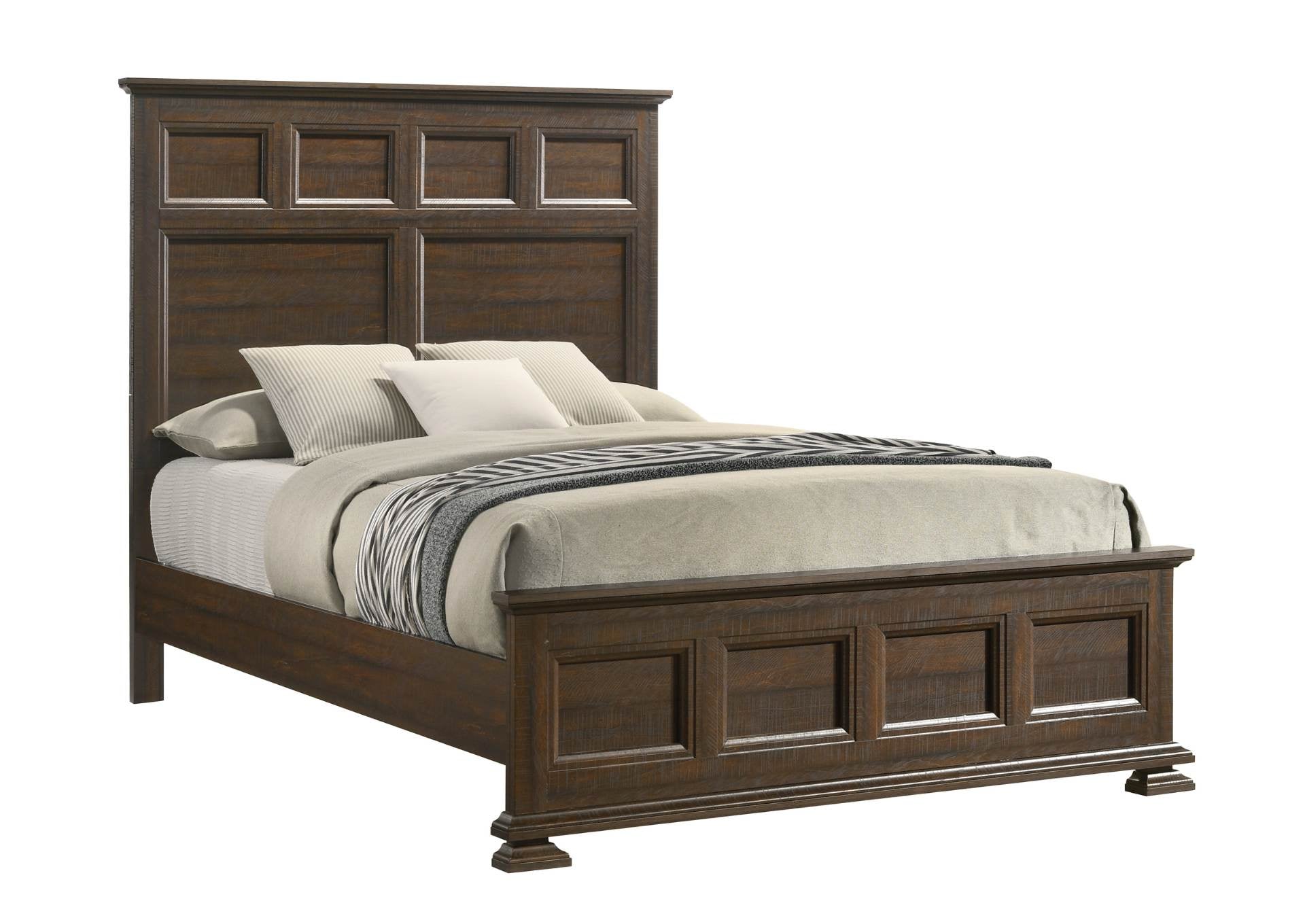 Mossberg Rustic King Bed - Oak - Additional View 1