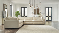 Ashley Furniture - ELYZA LINEN 5 PIECE SECTIONAL - Beige Fabric - Sectionals - Additional View 2