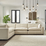 Ashley Furniture - ELYZA LINEN 5 PIECE SECTIONAL - Beige Fabric - Sectionals - Additional View 2