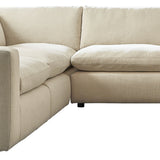Ashley Furniture - ELYZA LINEN 5 PIECE SECTIONAL - Beige Fabric - Sectionals
