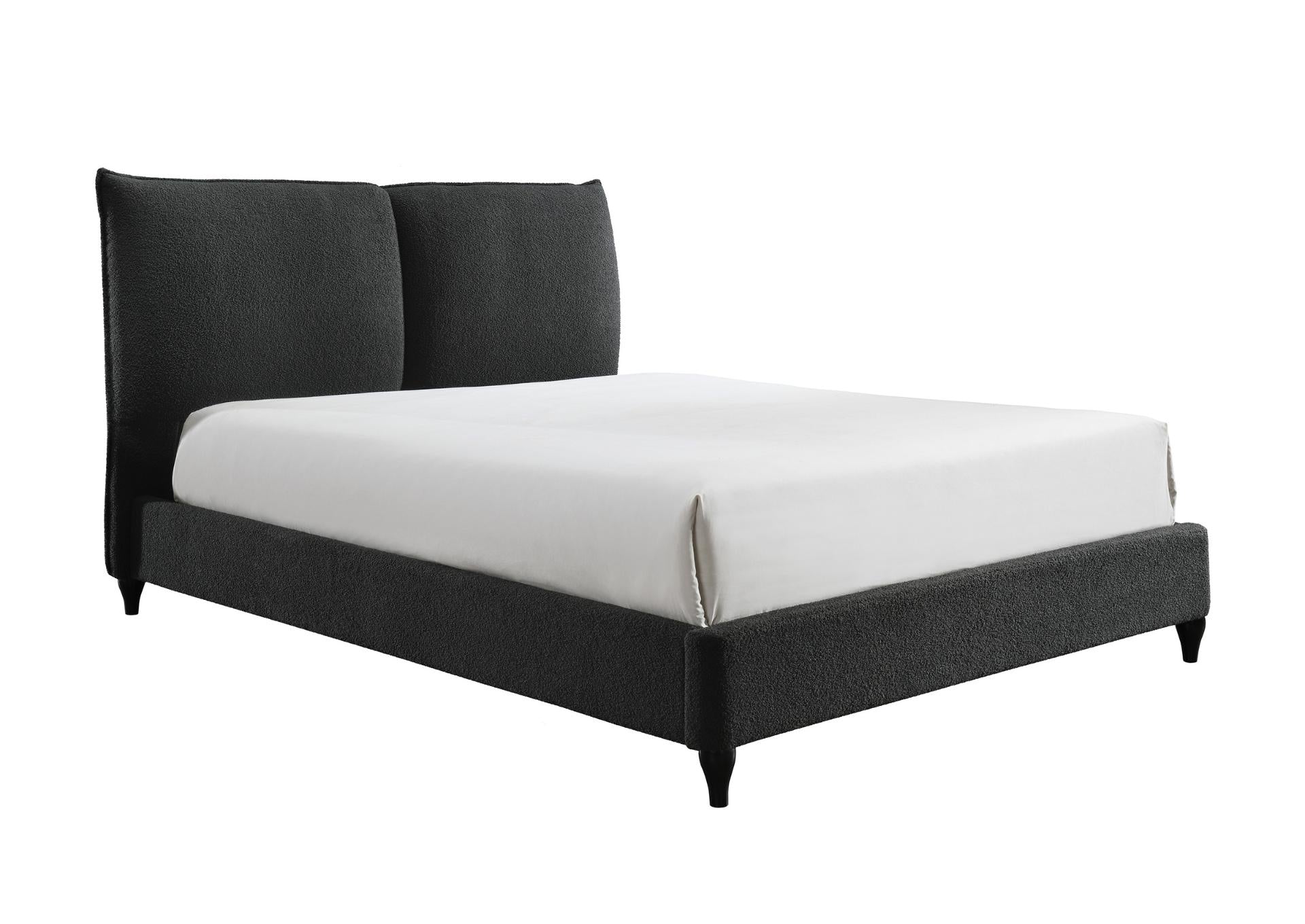 Jenn King Bed - Charcoal