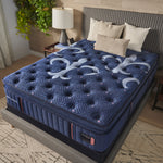 Tempur Sealy - LUX ESTATE FIRM EURO PILLOWTOP QUEEN MATTRESS - Blue Fabric - Mattresses - Additional View 4