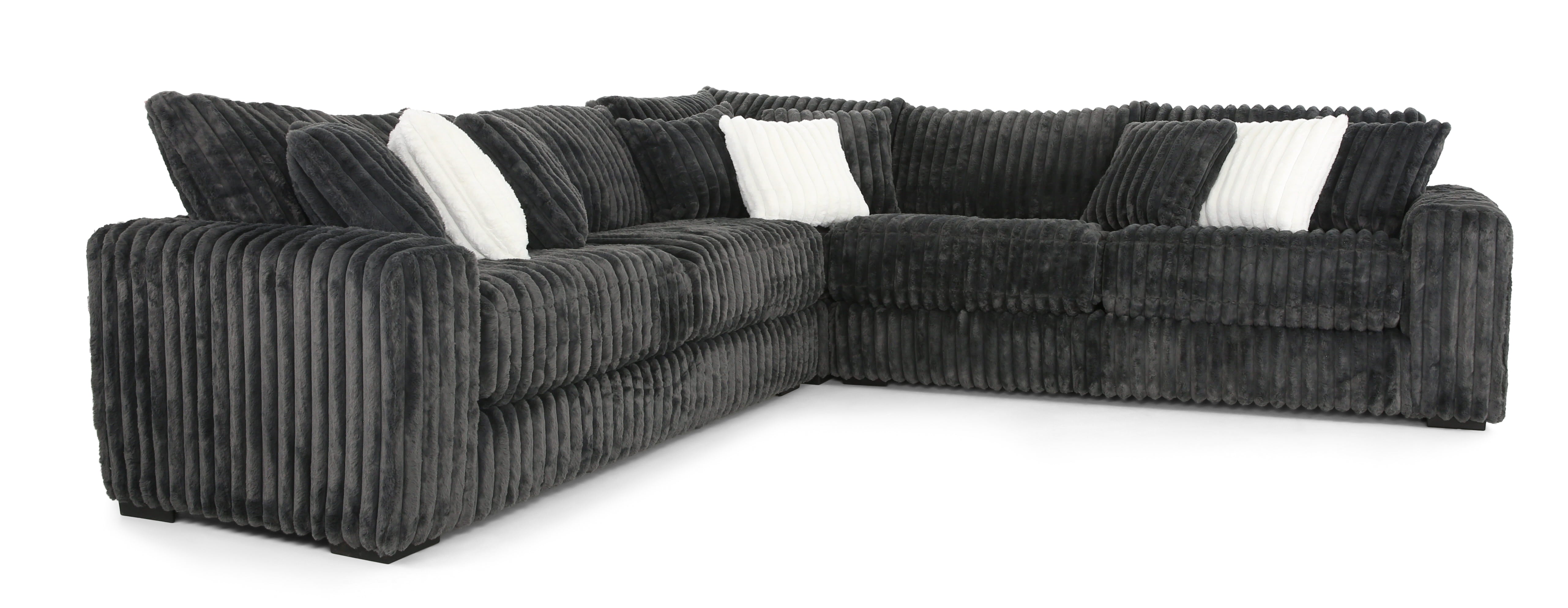 Mondo Monster 3 Piece Sectional - Gunmetal - Additional View 1