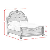 Elements International - CADENZA BROWN QUEEN BED - Dark Brown|Black Wood|Faux Leather - Beds - Additional View 9