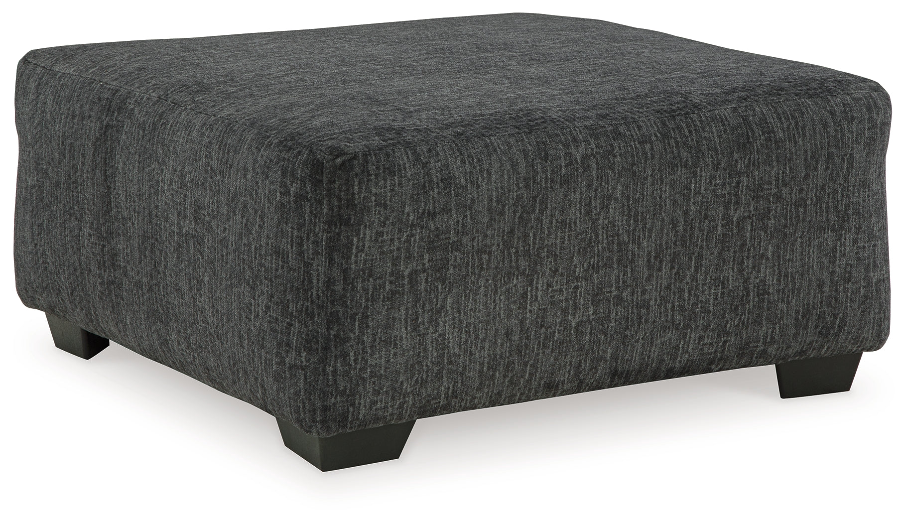 Ashley Furniture - Biddeford Ottoman - Black Fabric - Ottomans