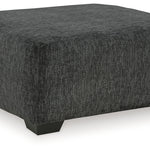 Ashley Furniture - Biddeford Ottoman - Black Fabric - Ottomans