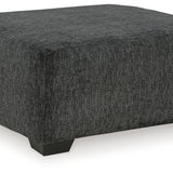 Ashley Furniture - Biddeford Ottoman - Black Fabric - Ottomans