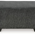 Ashley Furniture - Biddeford Ottoman - Black Fabric - Ottomans - Additional View 2
