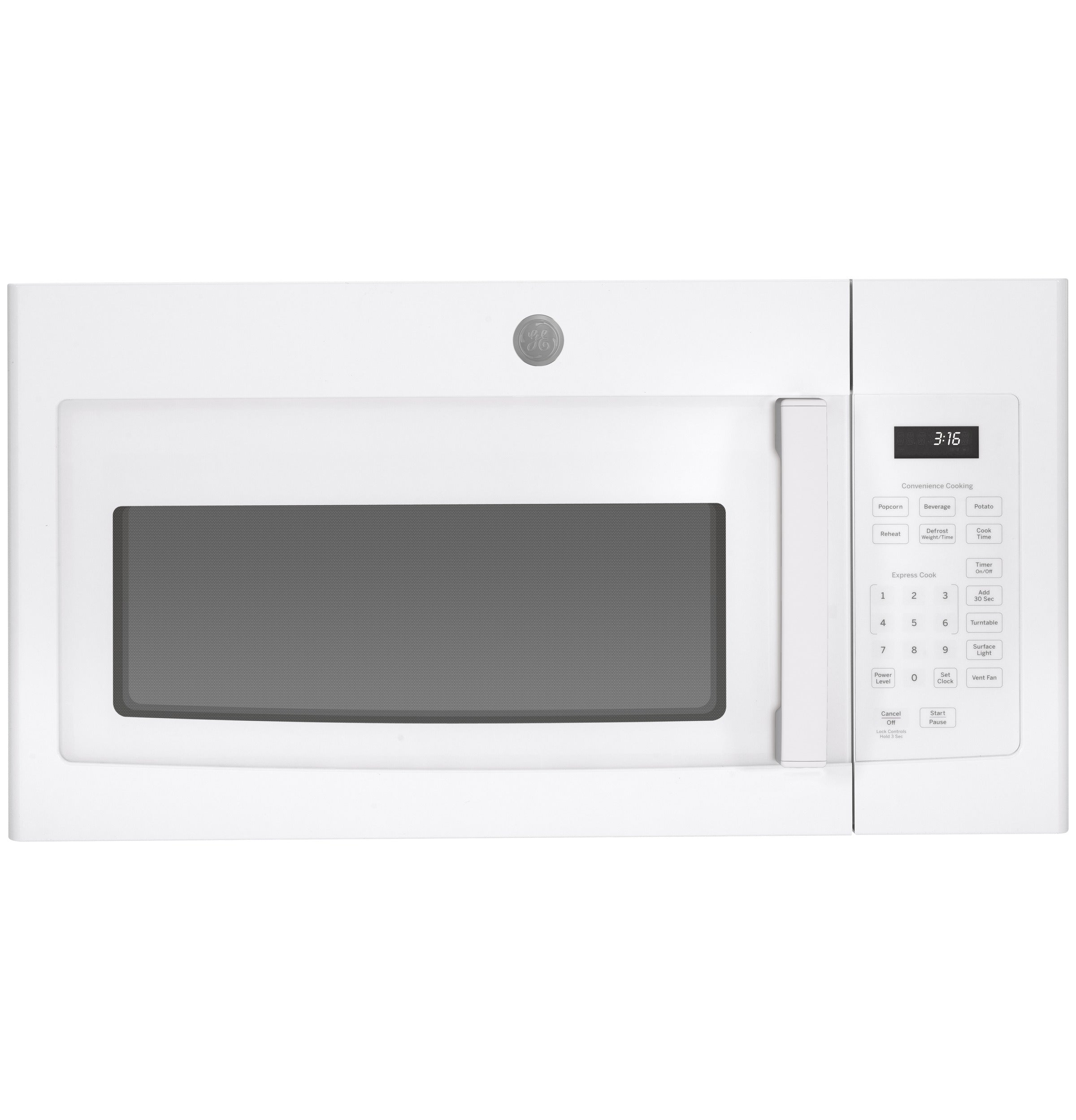GE WHITE 1.6CU OVER-THE-RANGE MICROWAVE - Microwaves