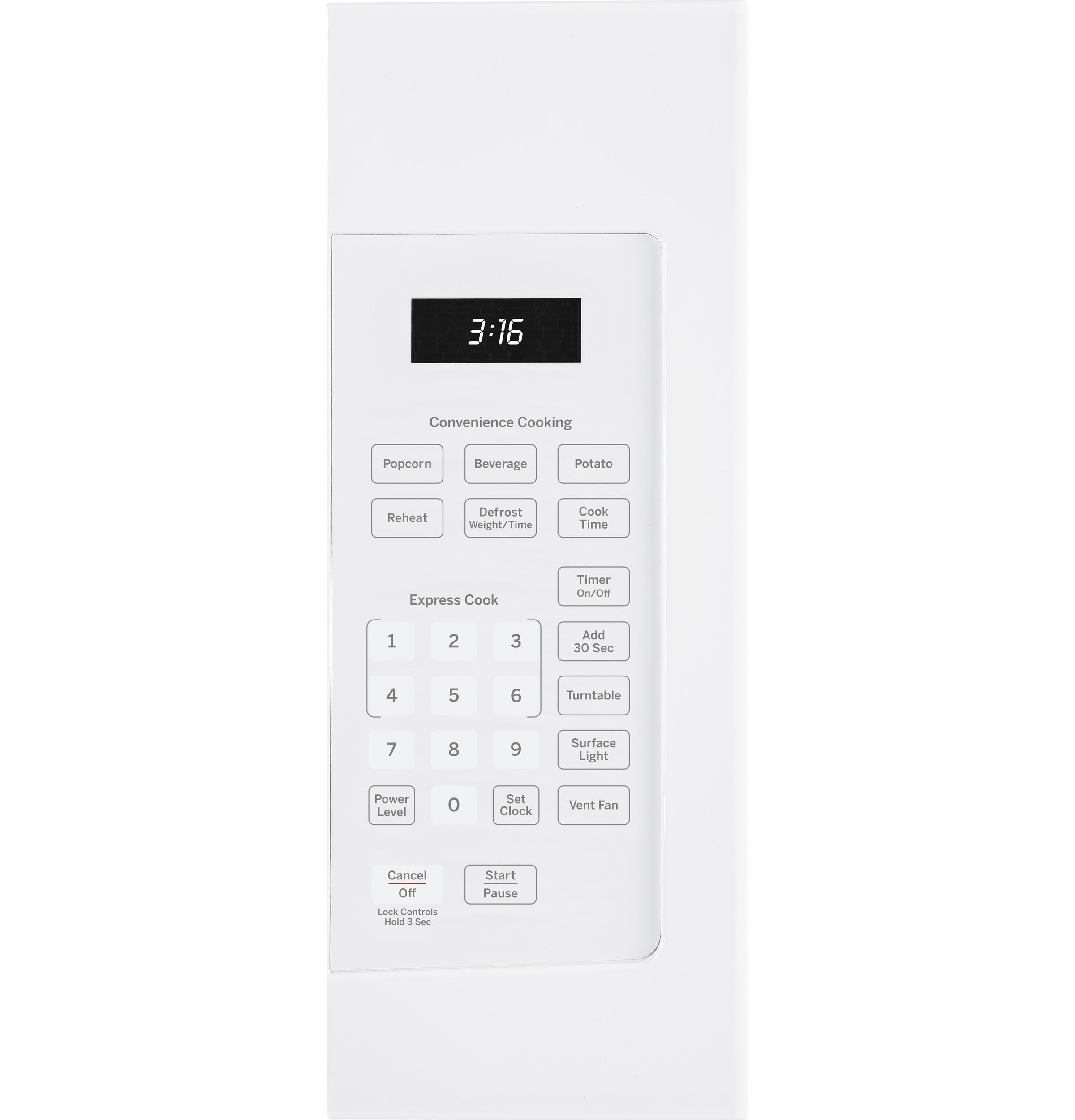 GE WHITE 1.6CU OVER-THE-RANGE MICROWAVE - Microwaves - Additional View 1