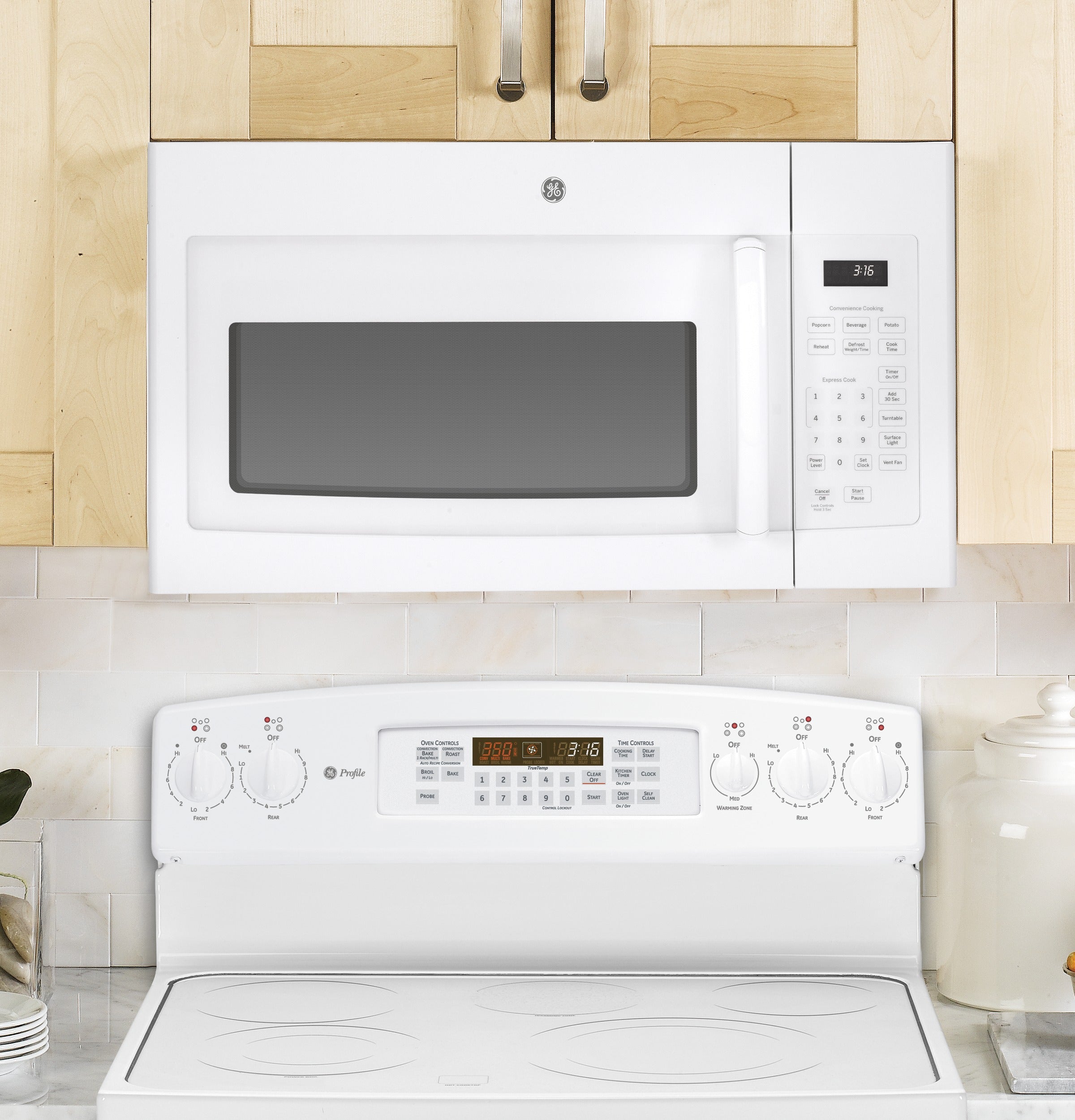 GE WHITE 1.6CU OVER-THE-RANGE MICROWAVE - Microwaves - Additional View 5