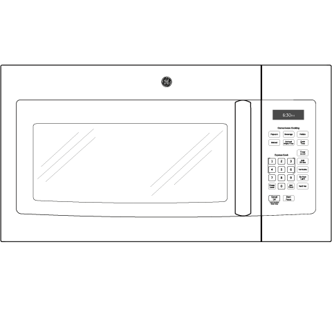 GE WHITE 1.6CU OVER-THE-RANGE MICROWAVE - Microwaves - Additional View 12