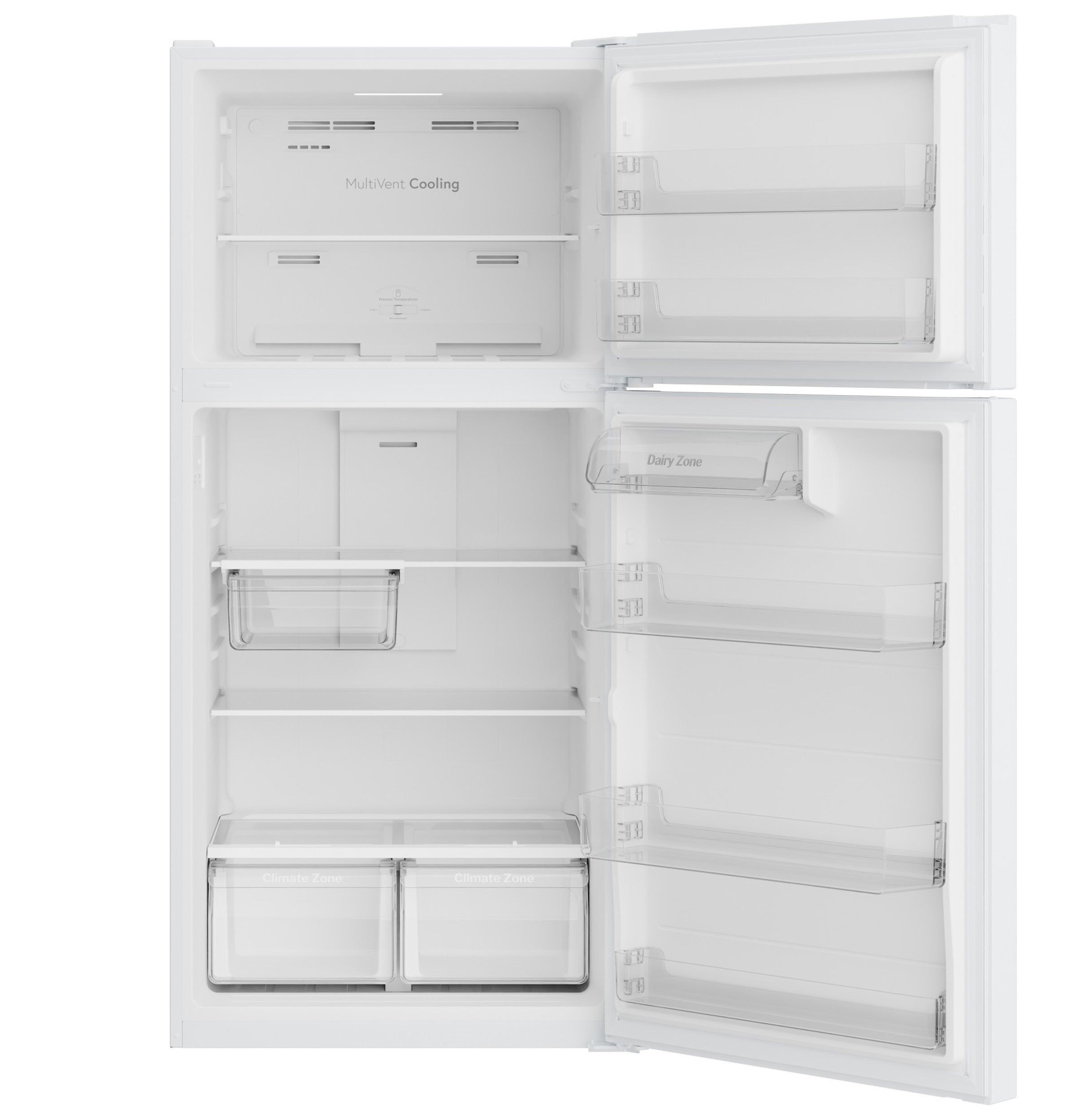 Ge White 21Cu Top Mount Refrigerator - Refrigerators - Additional View 2