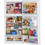 Ge White 21Cu Top Mount Refrigerator - Refrigerators - Additional View 3