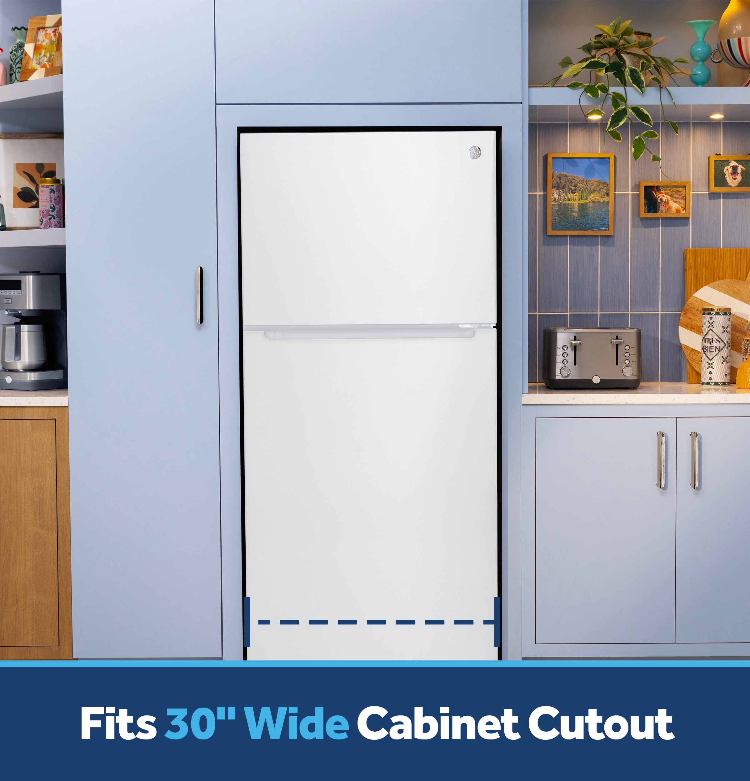 Ge White 21Cu Top Mount Refrigerator - Refrigerators - Additional View 4