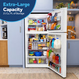 Ge White 21Cu Top Mount Refrigerator - Refrigerators - Additional View 5