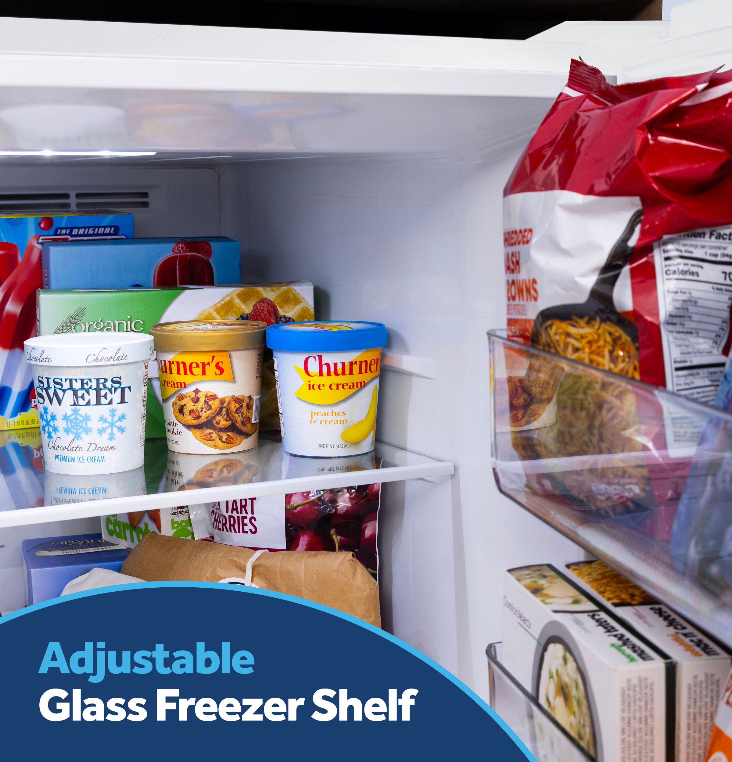 Ge White 21Cu Top Mount Refrigerator - Refrigerators - Additional View 12