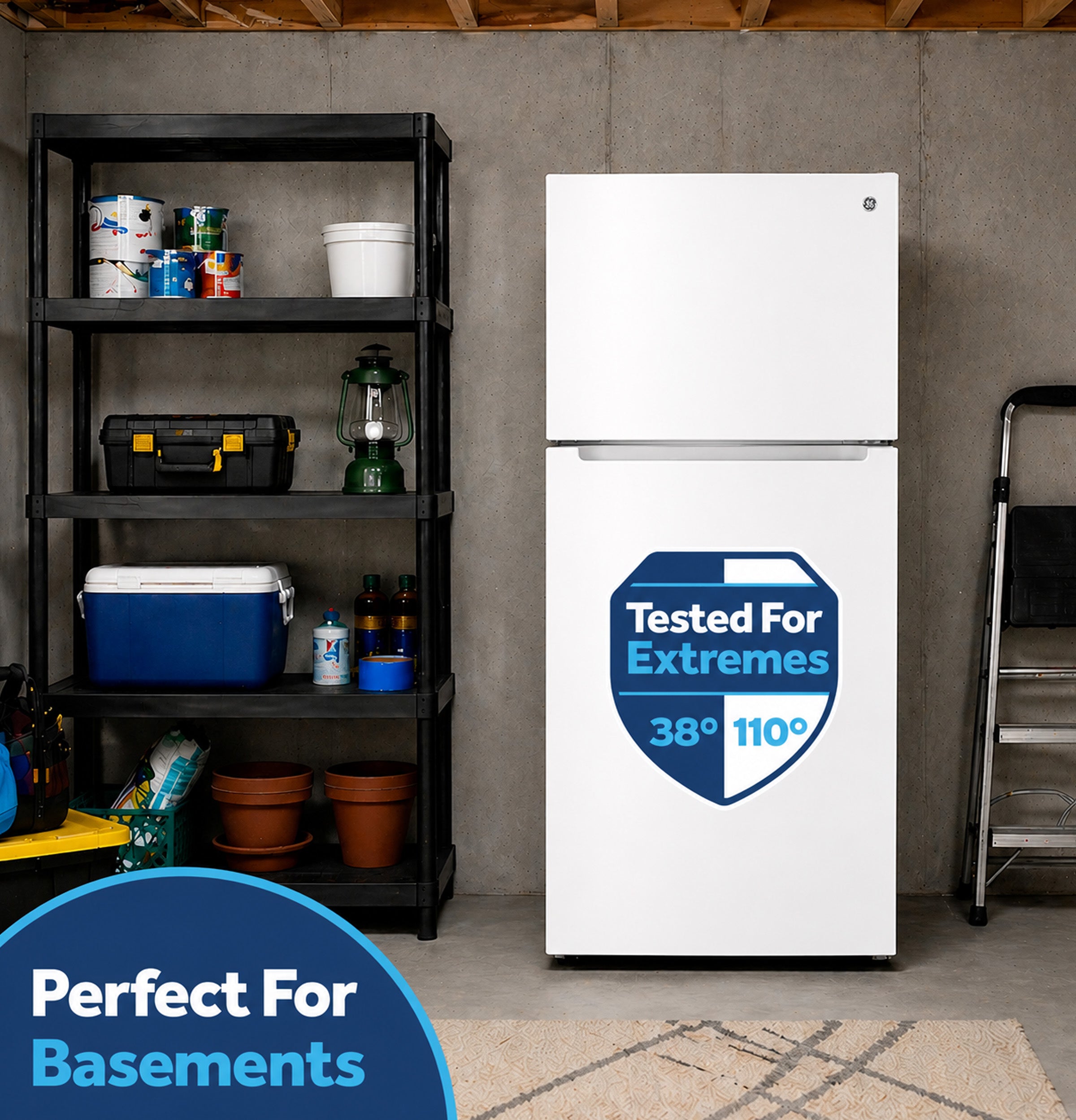 Ge White 21Cu Top Mount Refrigerator - Refrigerators - Additional View 16