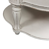 Liberty Furniture - Magnolia Manor Round Cocktail Table - Antique White - White|Dark Brown Wood - Tables - Additional View 7